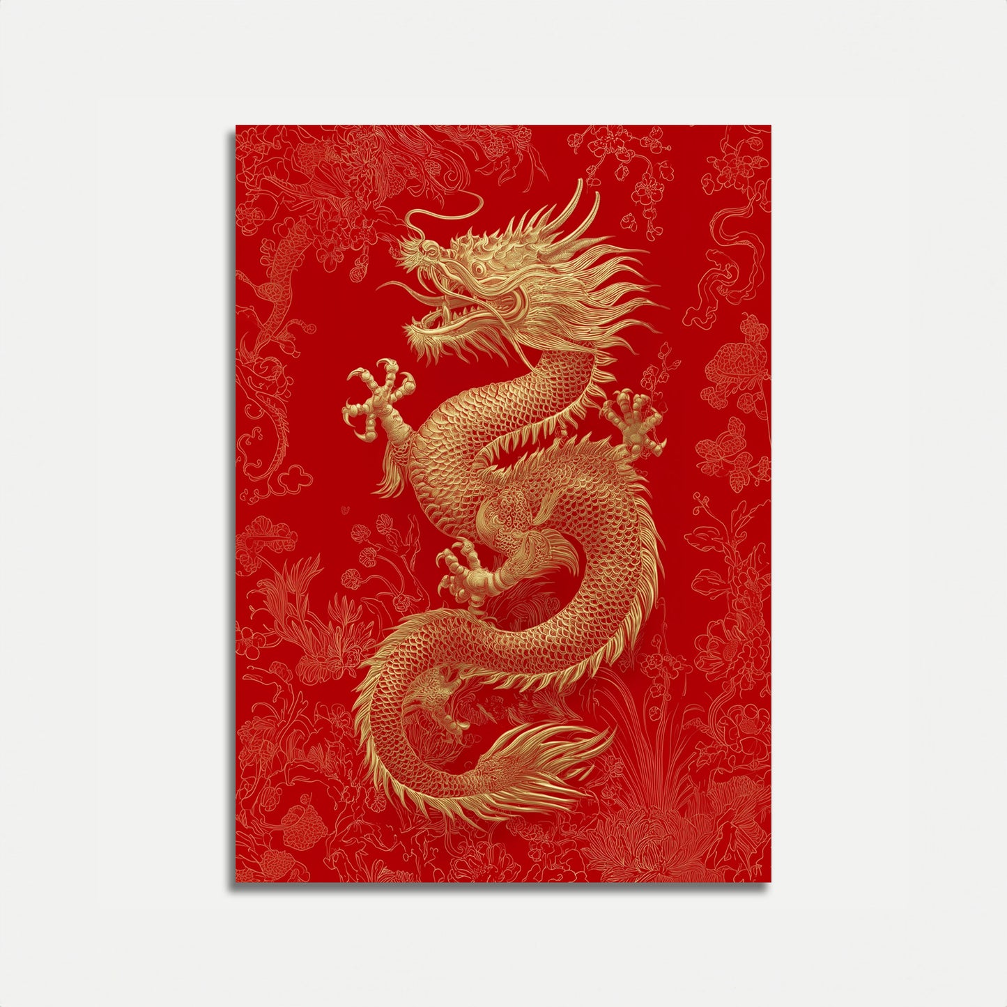 Póster del Dragón Imperial Dorado