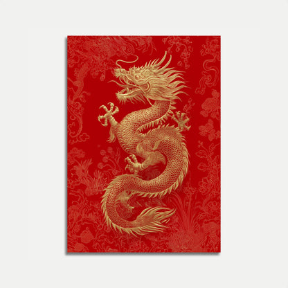 Póster del Dragón Imperial Dorado