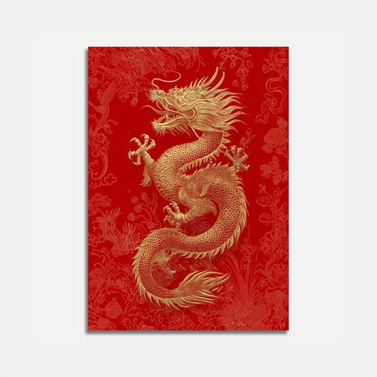 Póster del Dragón Imperial Dorado