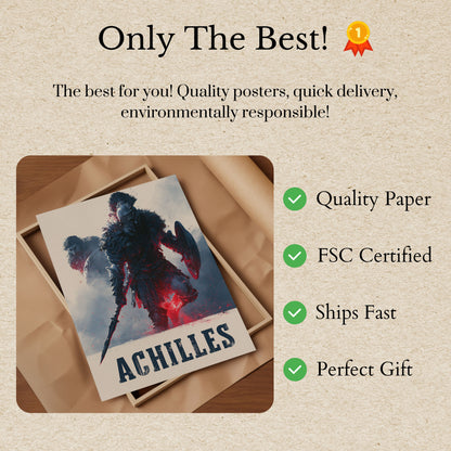 Achilles Warrior Legend Poster