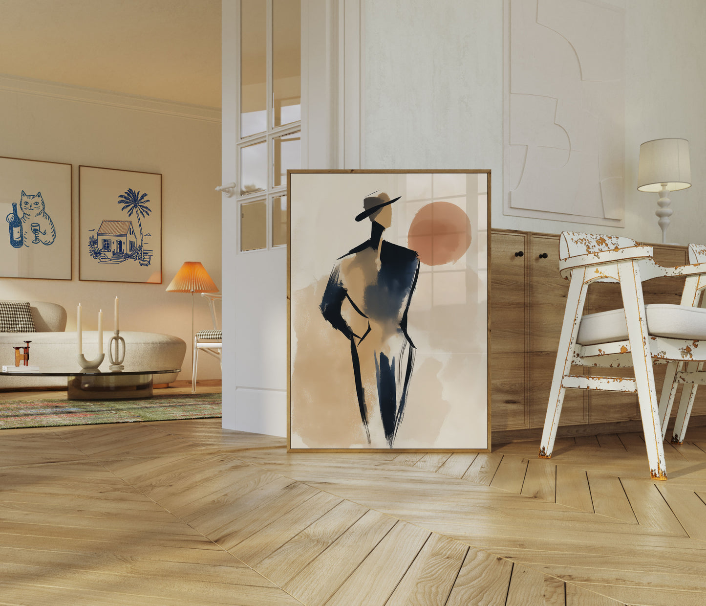 Elegantes Cowboy-Mode-Plakat