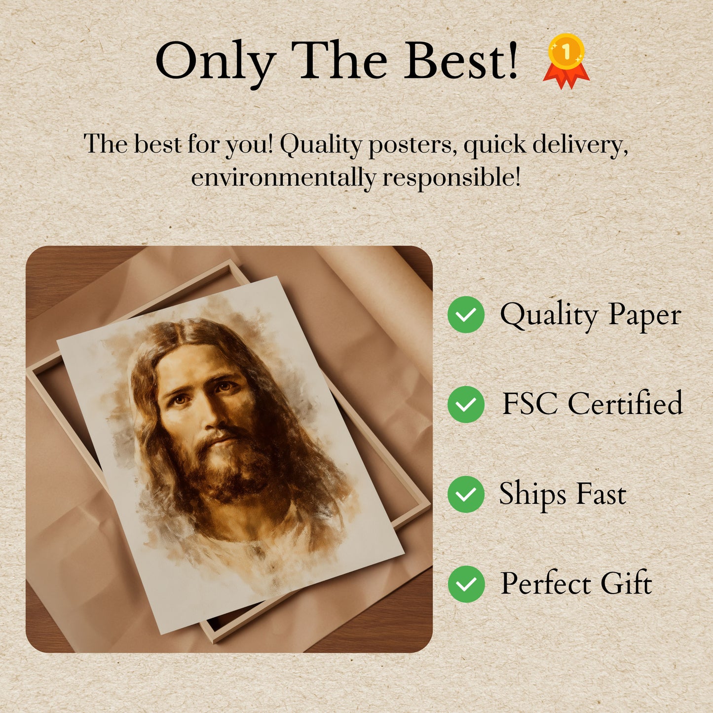 Divine Serenity Portrait Poster