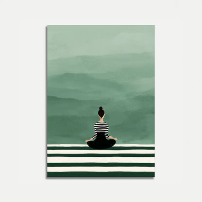 Zen Bjerg Meditation Plakat