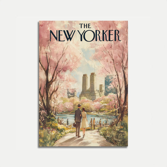 Central Park Spring Blossoms Poster