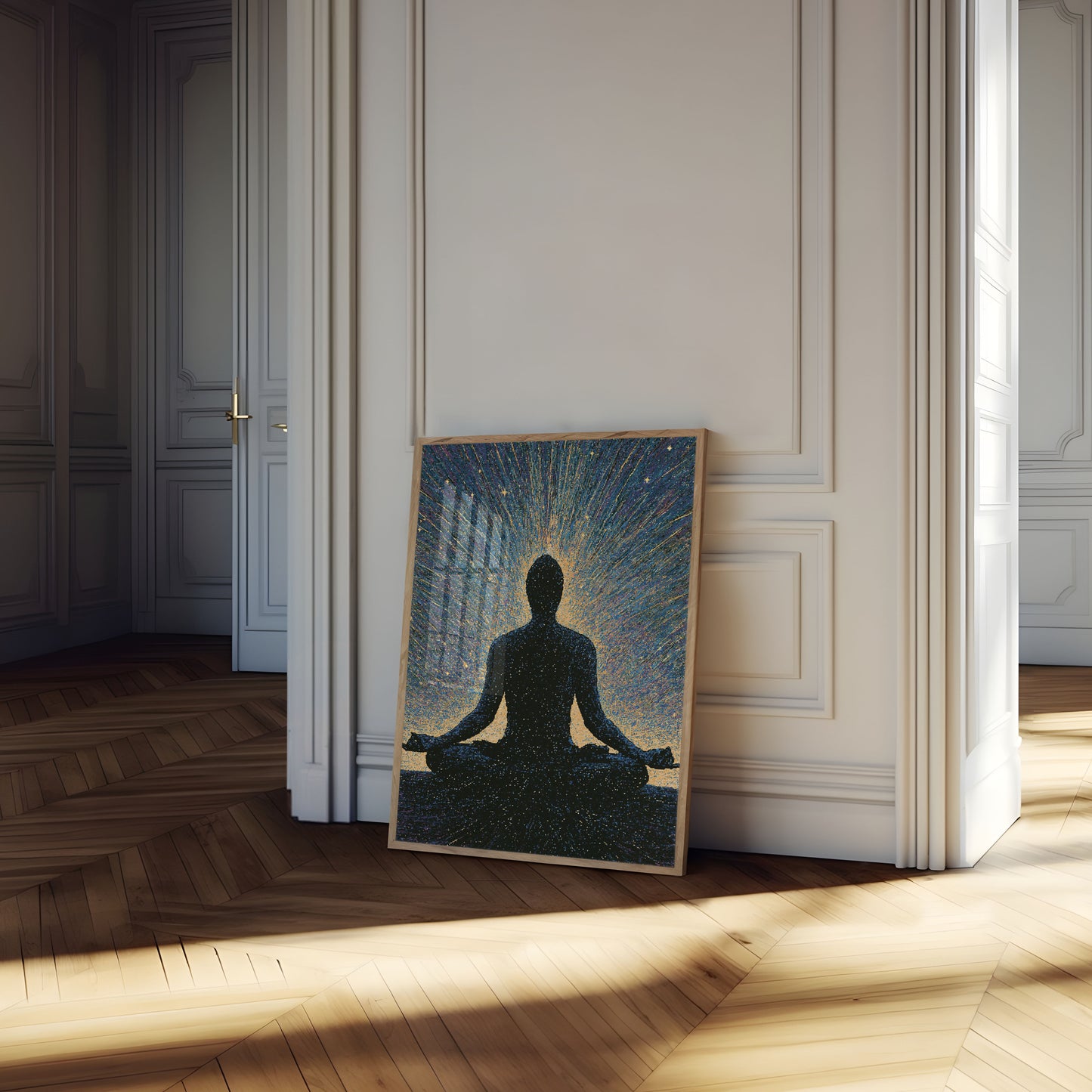 Meditation in Cosmic Light Poster