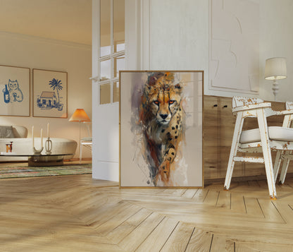 Fierce Gaze Cheetah Poster
