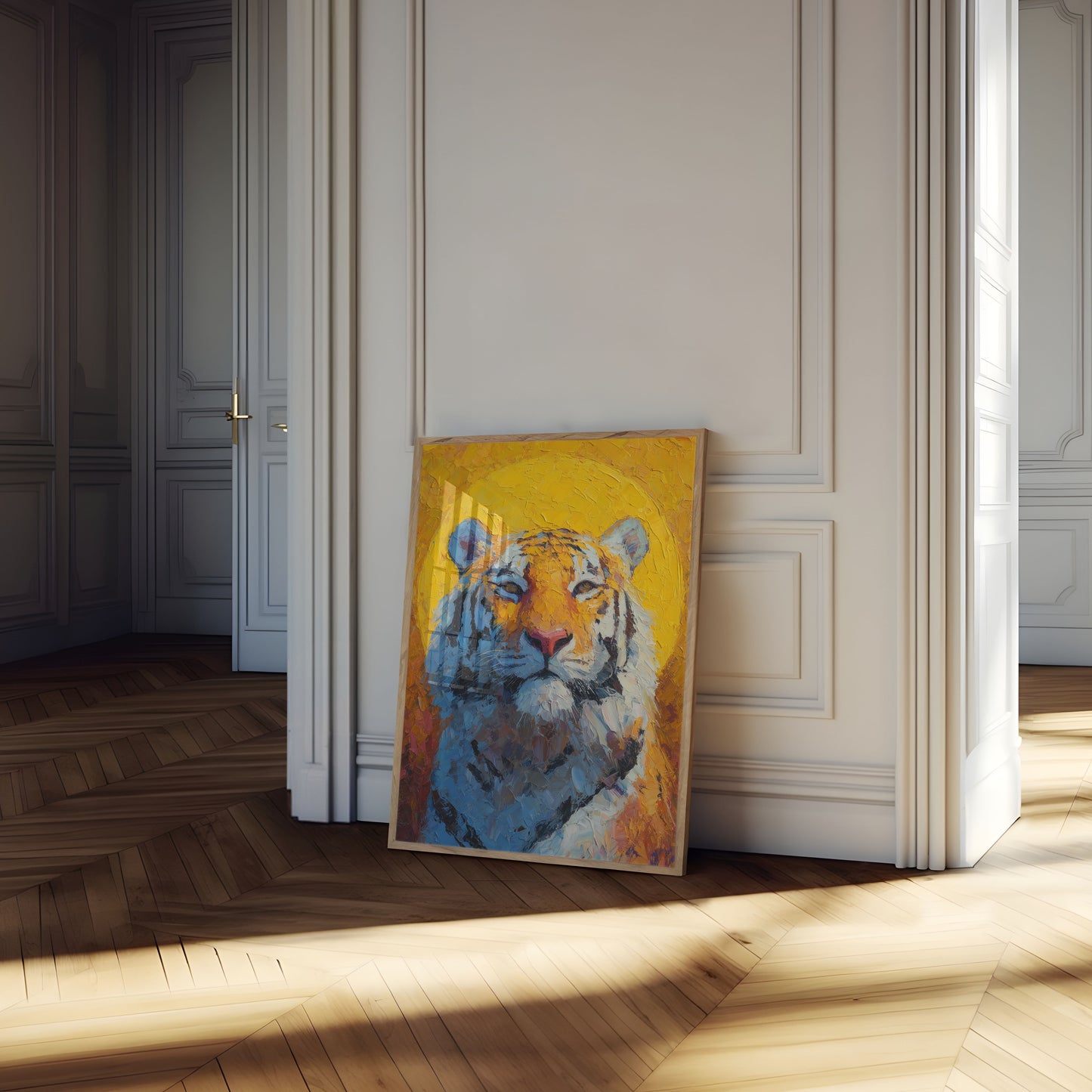 Vibrant Wild Tiger Art Poster