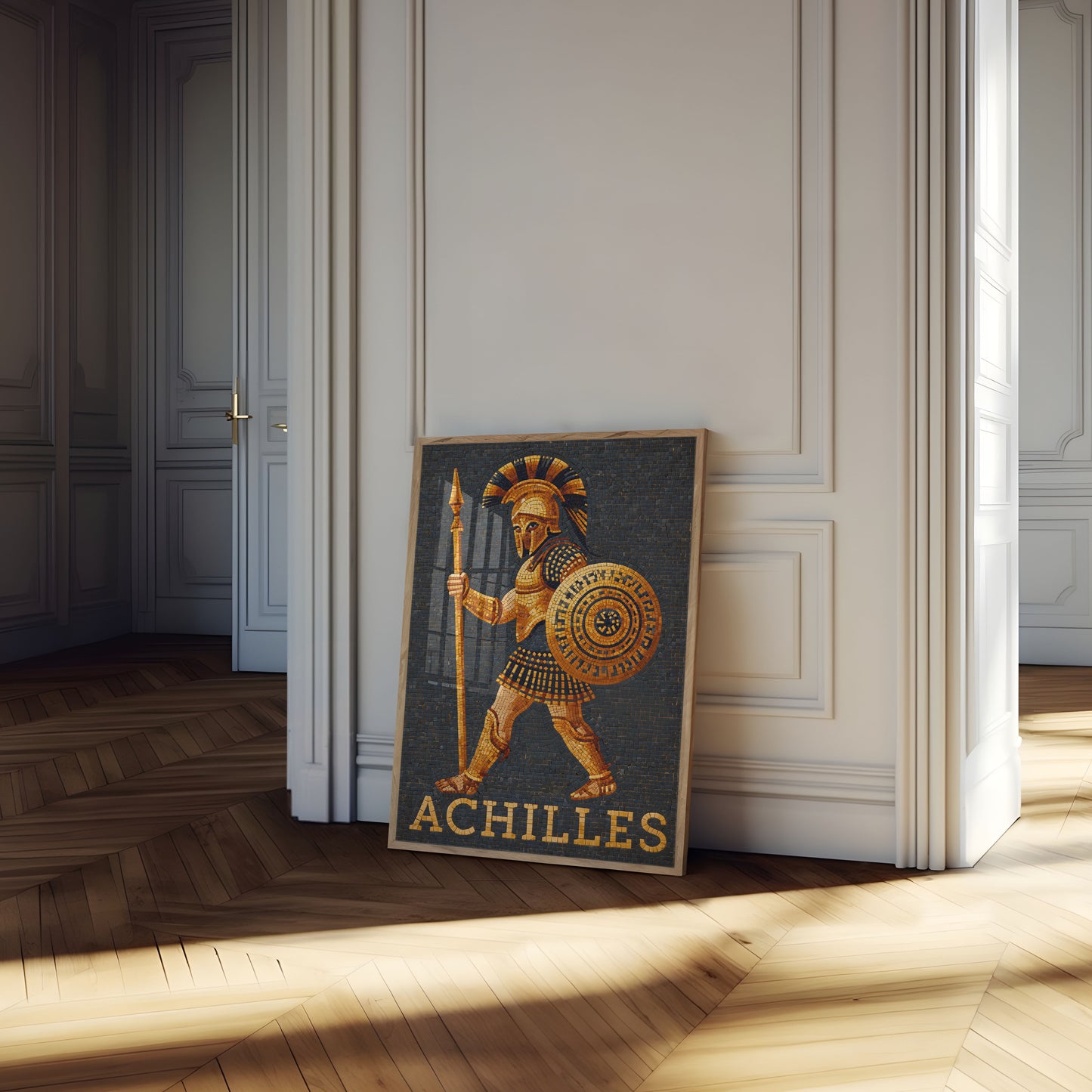 Achilles Warrior Mosaic Poster