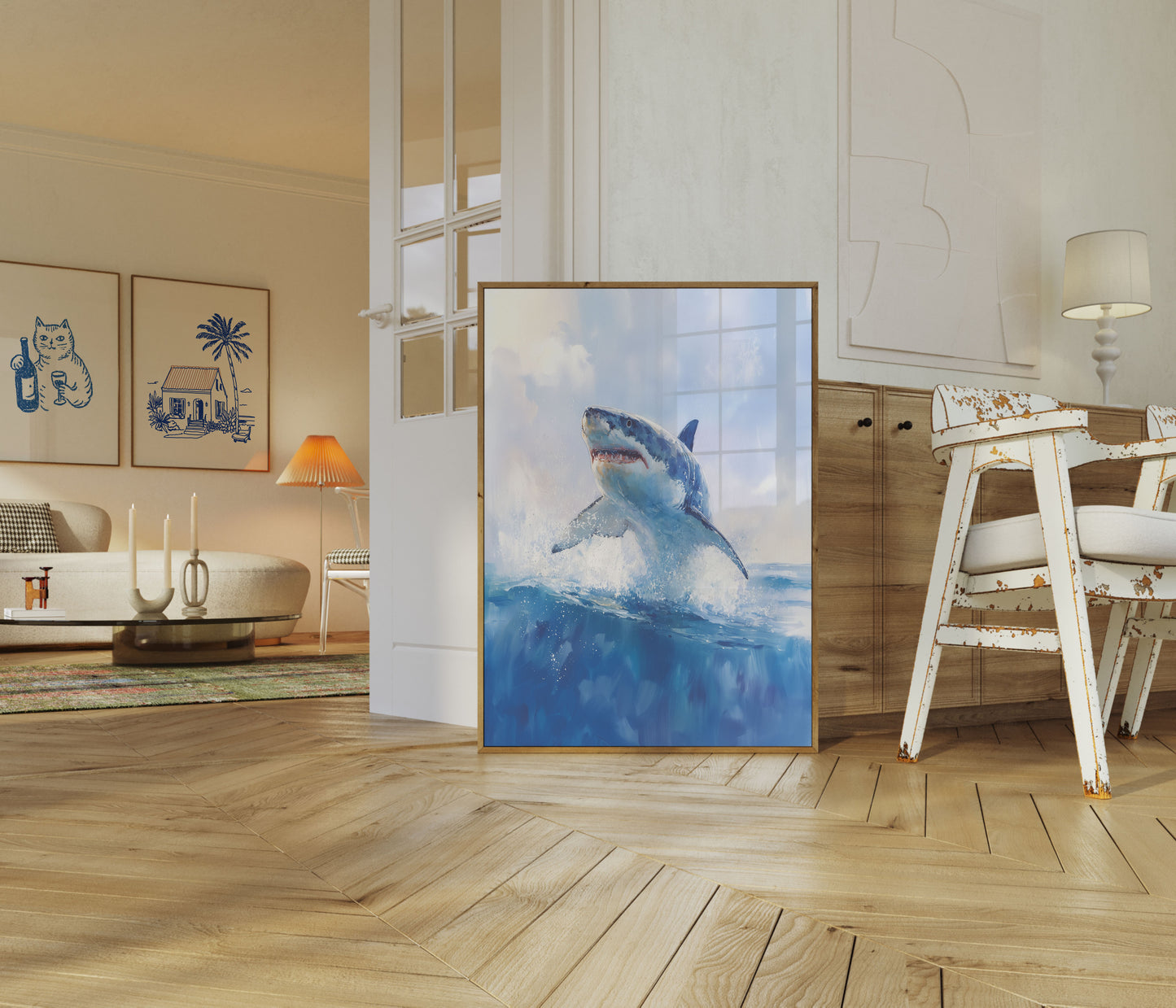 Great White Breach Power Poster