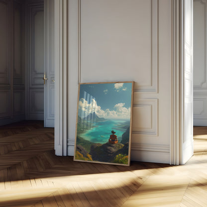 Fredelig Meditativ Fjell Landskapsposter