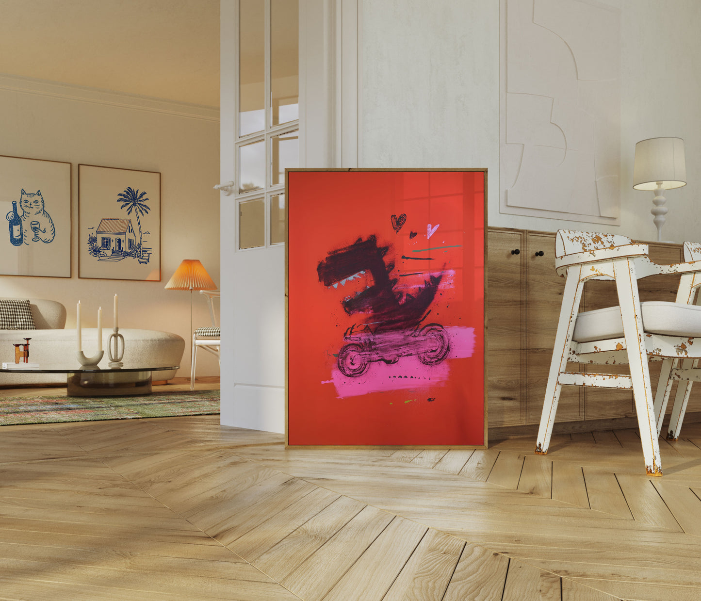 Poster d'Amore di Moto Ruggente