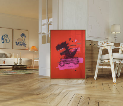 Poster d'Amore di Moto Ruggente