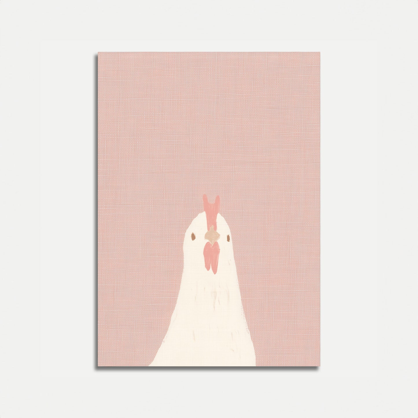 Elegant White Chicken Poster