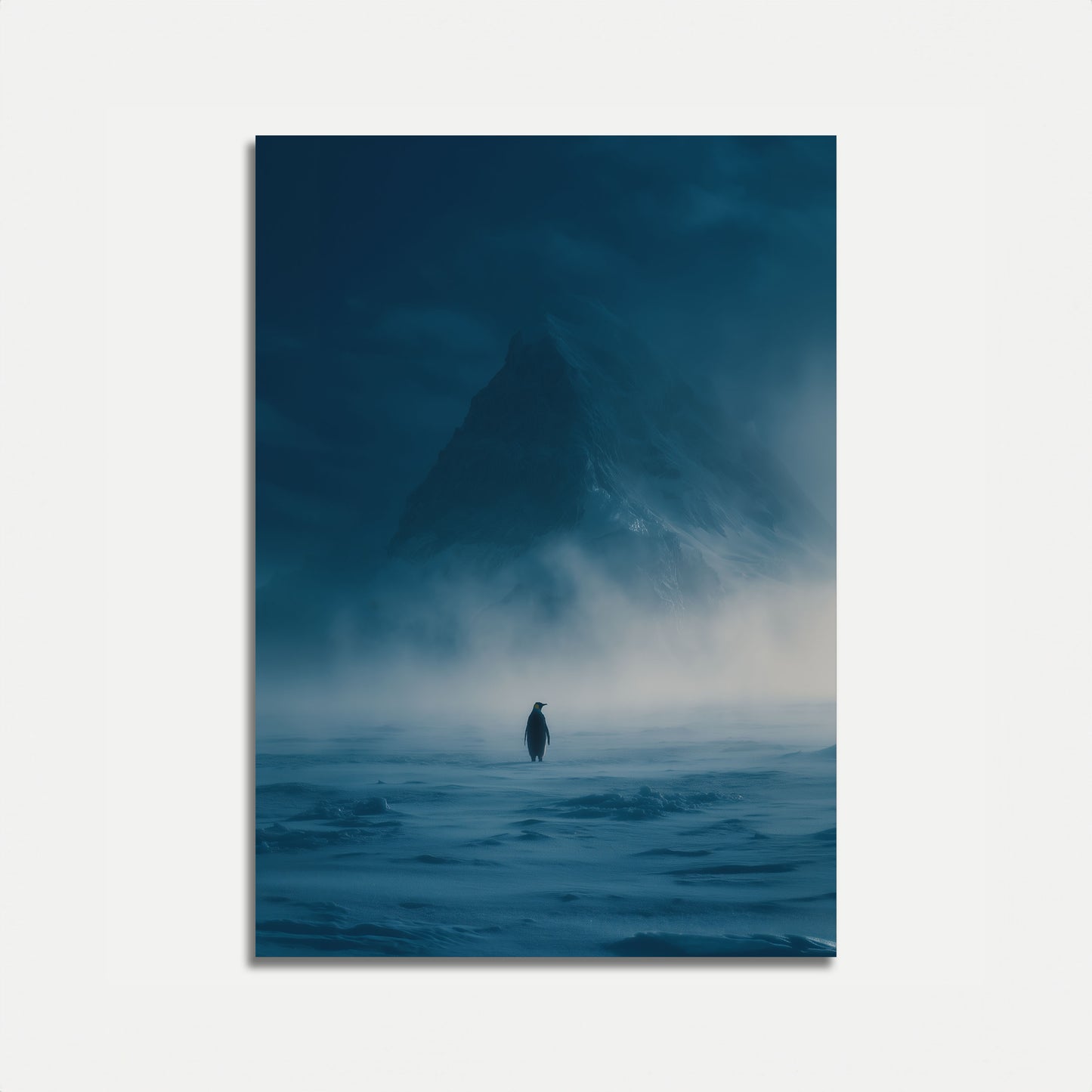 Solitary Penguin Antarctic Poster