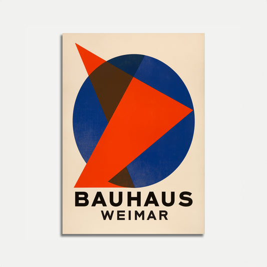 Bauhaus Weimar Geometric Design Poster