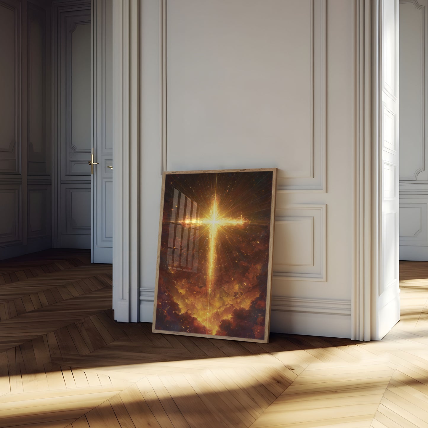 Divine Cross of Light Poster