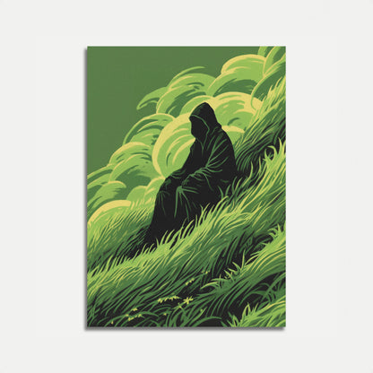 Figura Misteriosa en el Póster de Hierba Alta