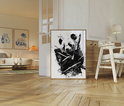 Panda Warrior Dynamic Poster