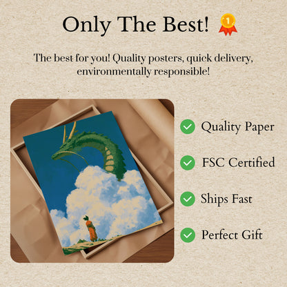 Dragon in the Clouds Poster