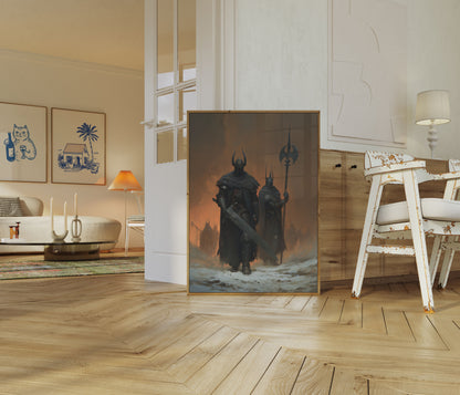 Dark Fantasy Warriors Poster