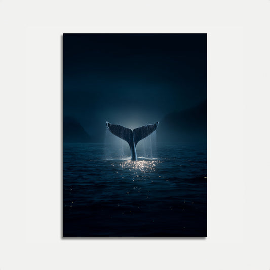 Mystical Whale Tail Poster