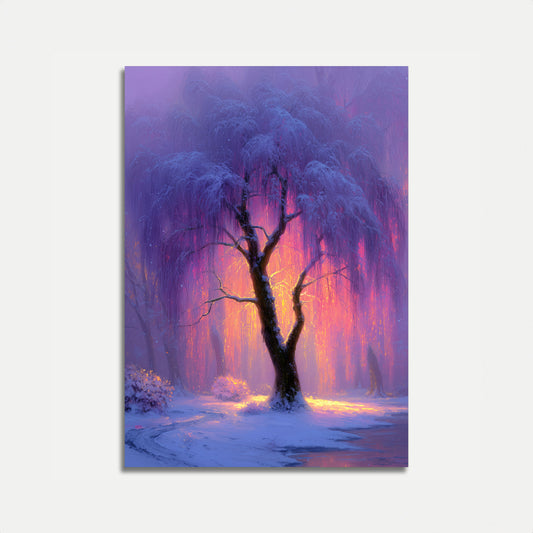 Magical Winter Tree Poster
