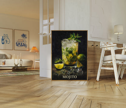 Refreshing Mojito Cocktail Poster