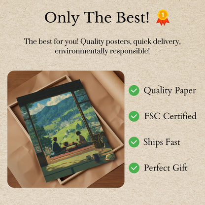 Mountain Tea Time Poster