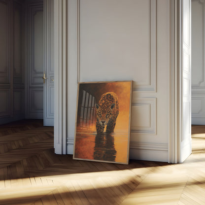 Affiche Jaguar dans les Eaux Dorées