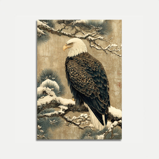 Affiche Aigle Royal en Hiver