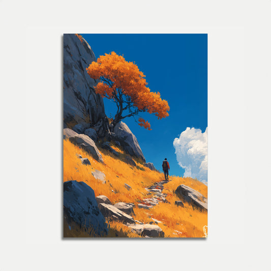Autumn Mountain Trail Poster