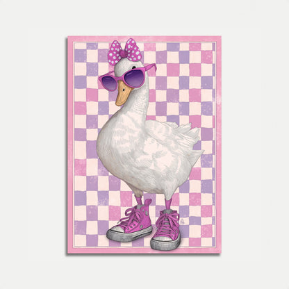 Stylish Duck Fashion Poster