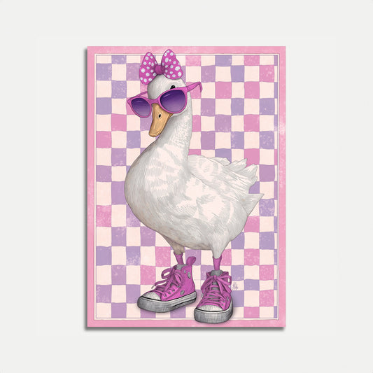 Póster de Moda de Pato Elegante