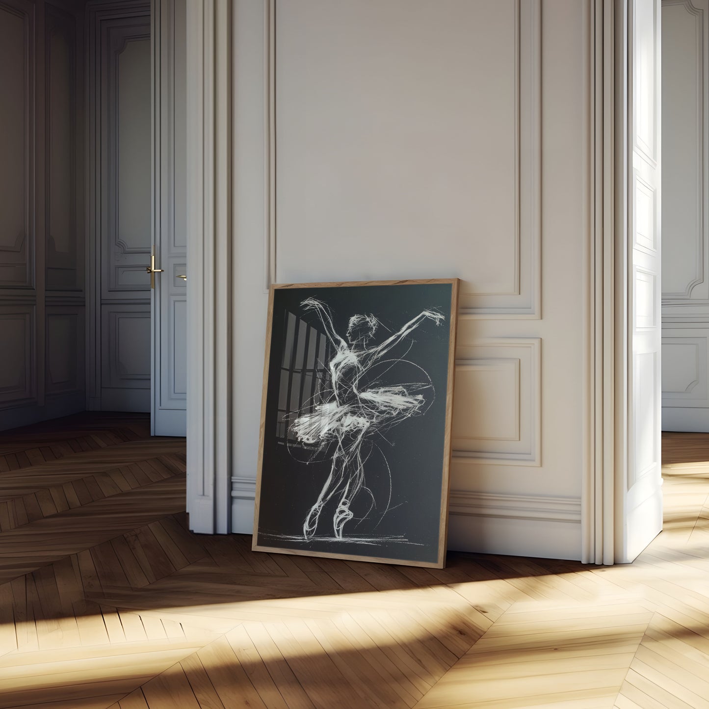Dynamic Ballet Sketch Poster