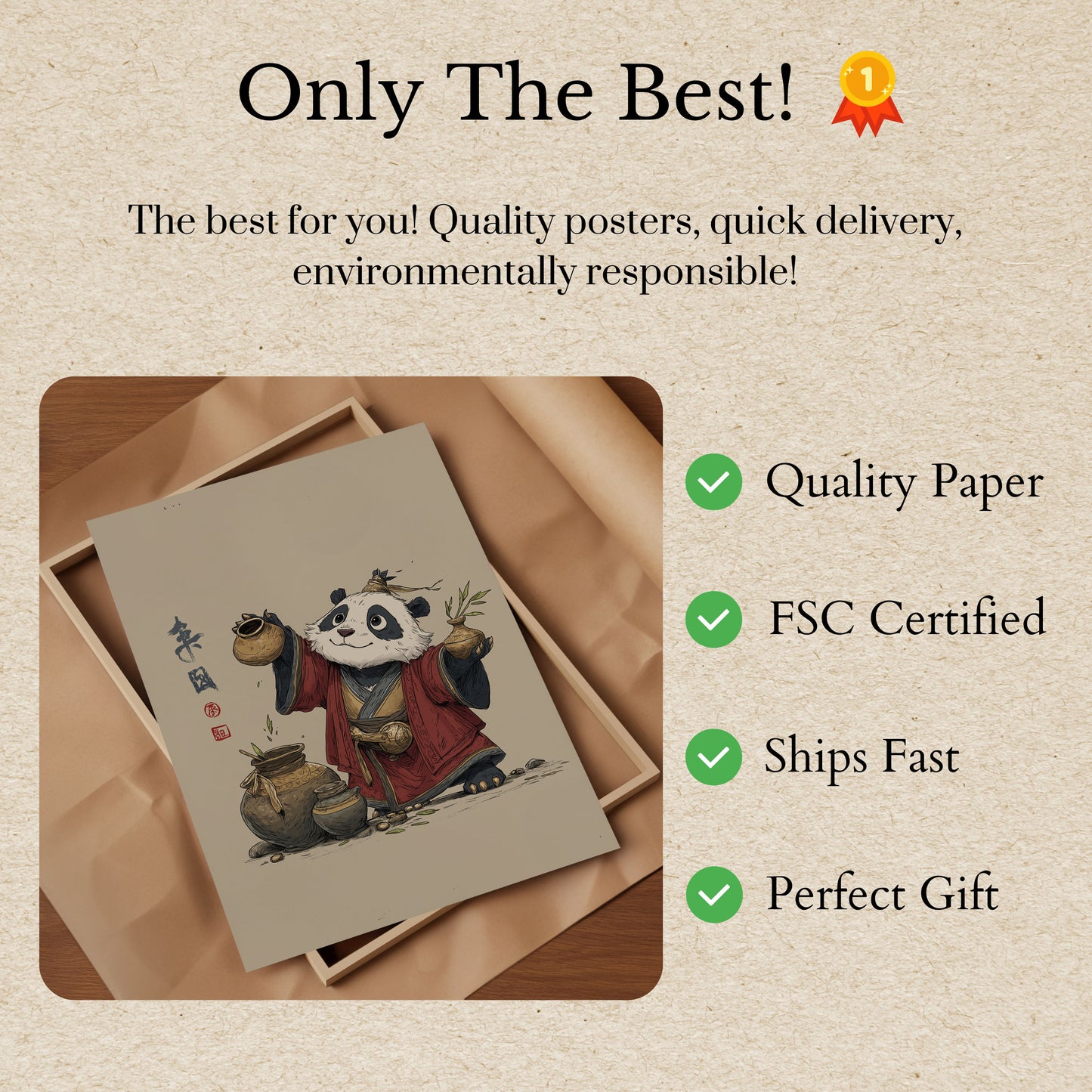 Panda Tea Master Poster