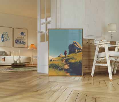 Mountain Trail Solitude Poster