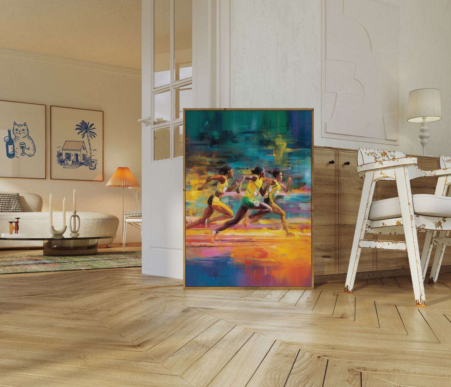 Vibrant Sprint Champions Poster