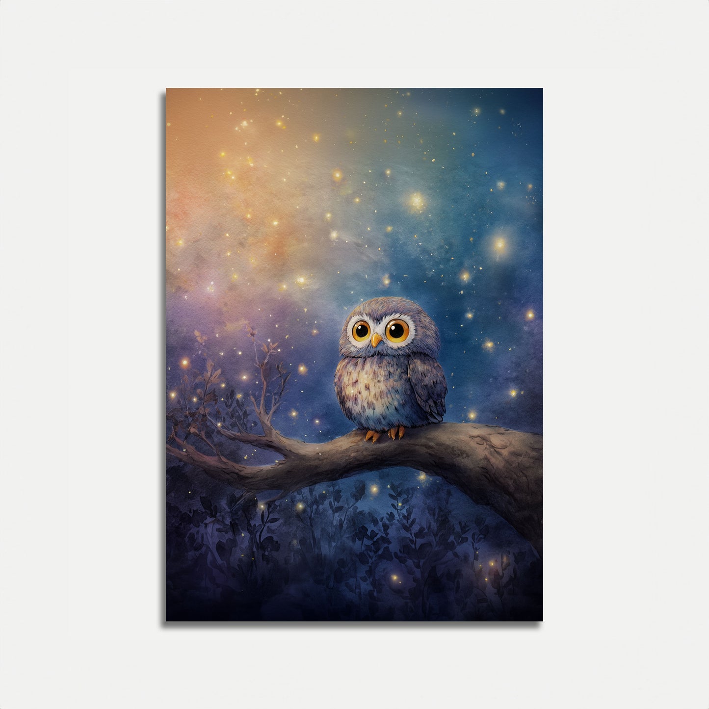 Poster del Gufo Notturno Stellato