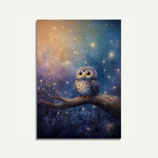 Poster del Gufo Notturno Stellato
