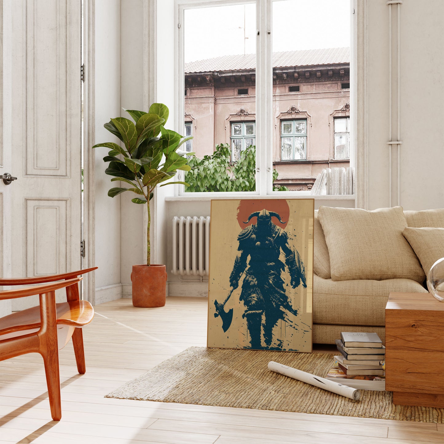 Wilder Wikinger-Krieger Poster