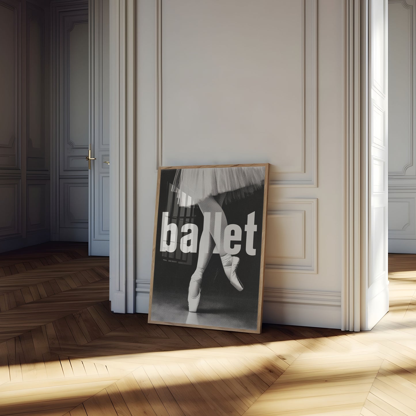 Ballett-Tänzerin Spitzenschuhe Poster