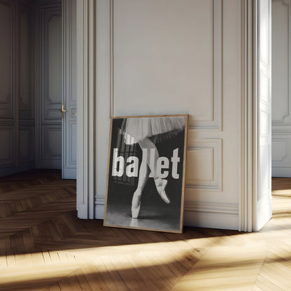 Ballett-Tänzerin Spitzenschuhe Poster