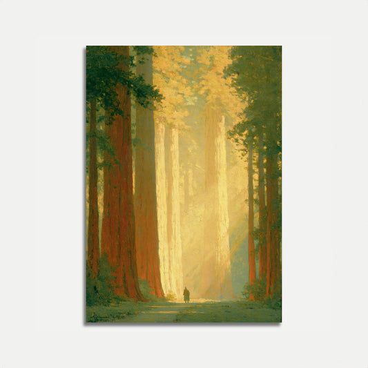 Majestätische Waldkathedrale Poster