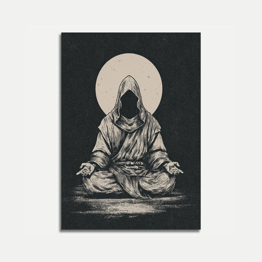 Meditační Měsíc Spirituální Plakát