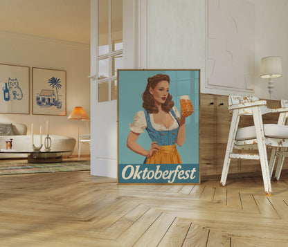 Vintage Oktoberfest Beer Celebration Poster