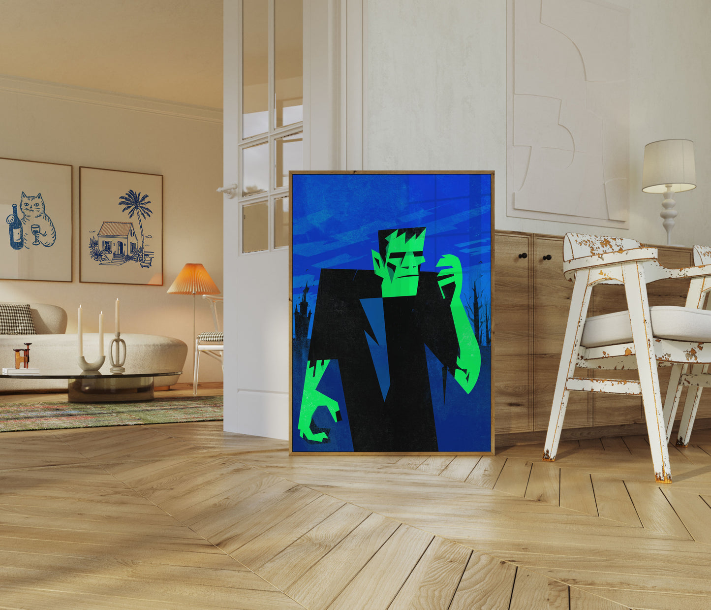 Frankenstein Monster Portrait Poster