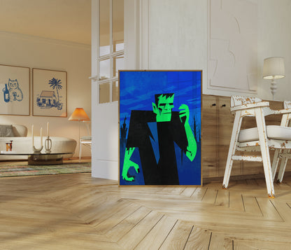 Frankenstein Monster Portrait Poster