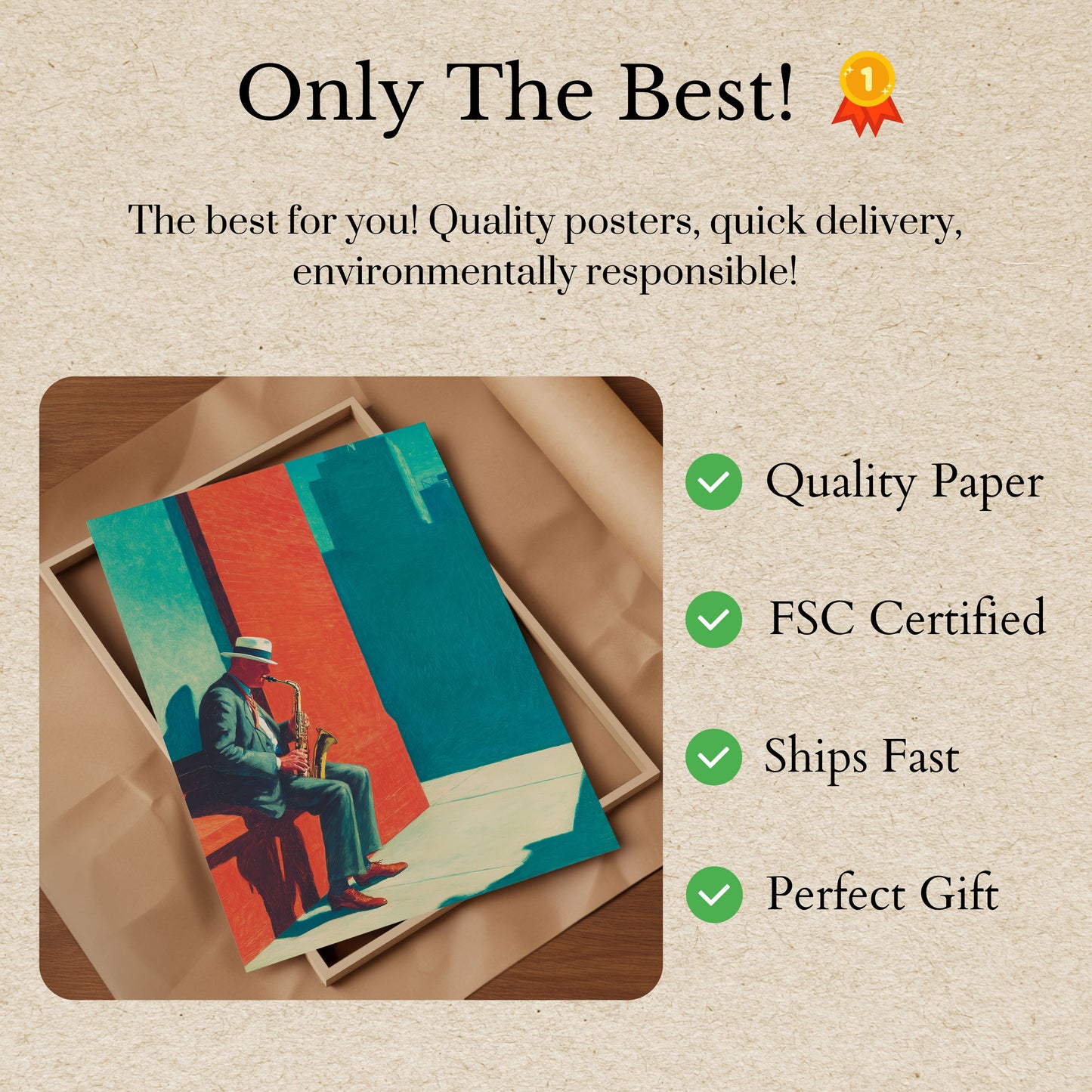 Urban Jazz Street Corner Poster