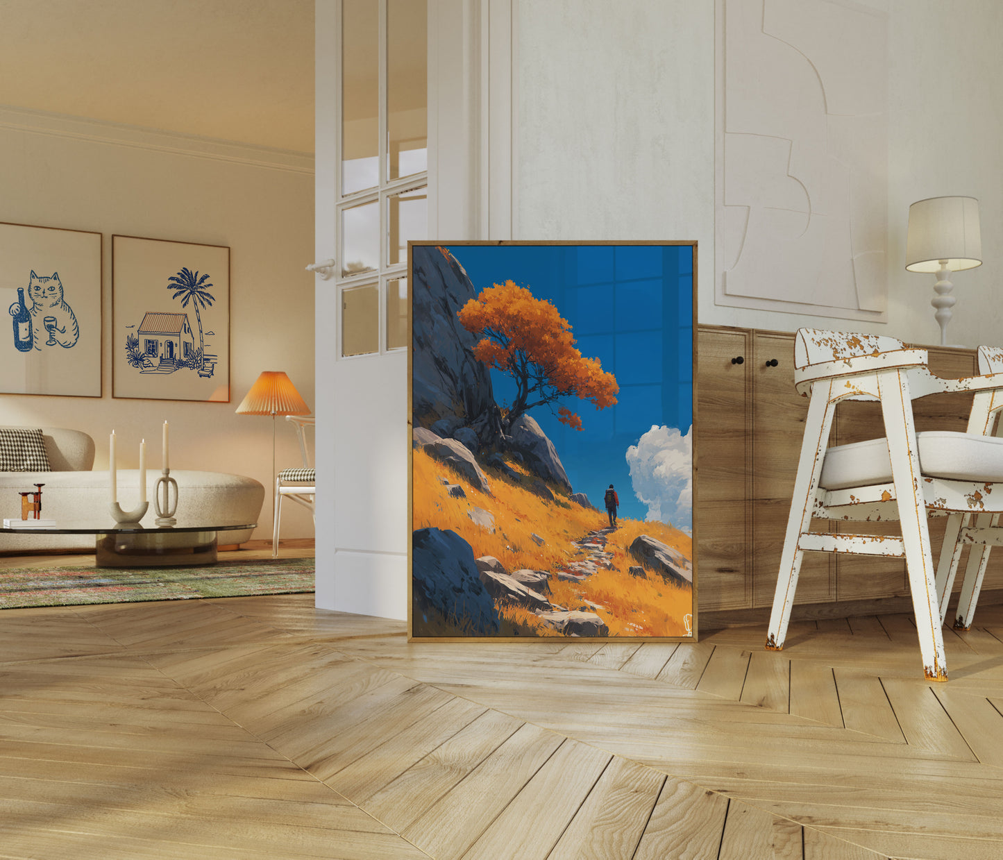 Autumn Mountain Trail Poster