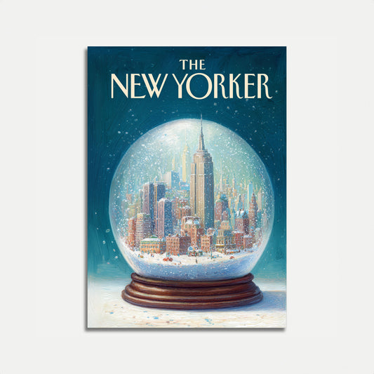 New York Snow Globe City Poster